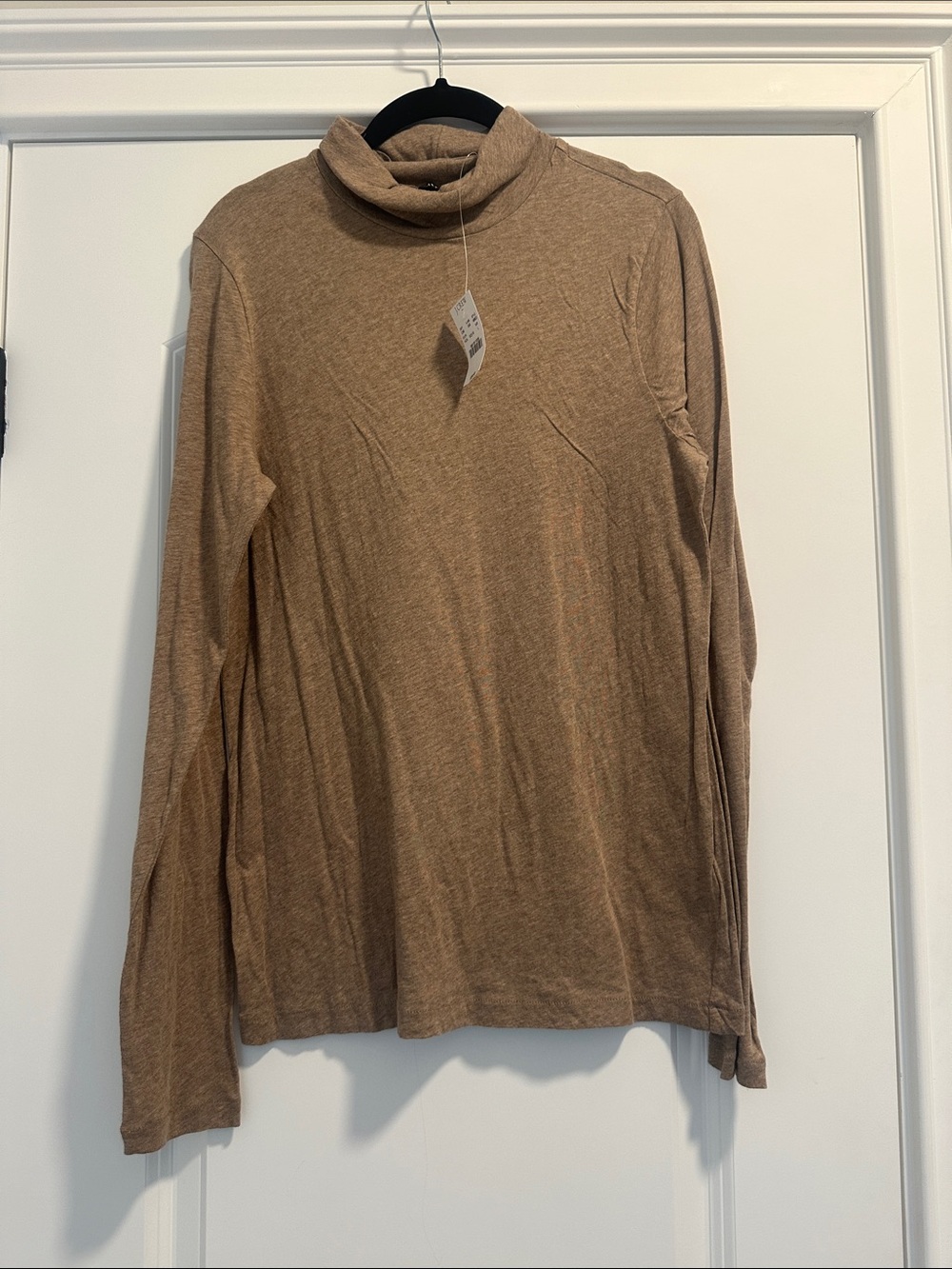 NWT J. Crew Mercantile Tan Turtleneck Long Sleeve Top